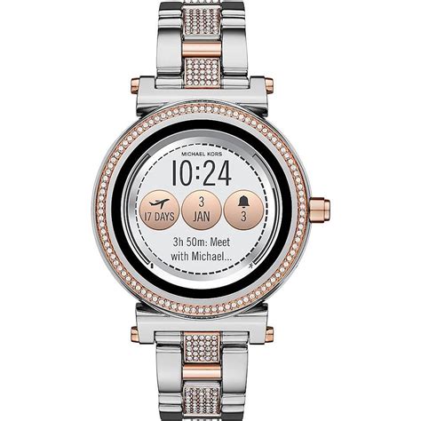 michael kors access smartwatch 42mm stainless steel two-tone stainless steel|Michael Kors Access Women's Sofie Rose Gold.